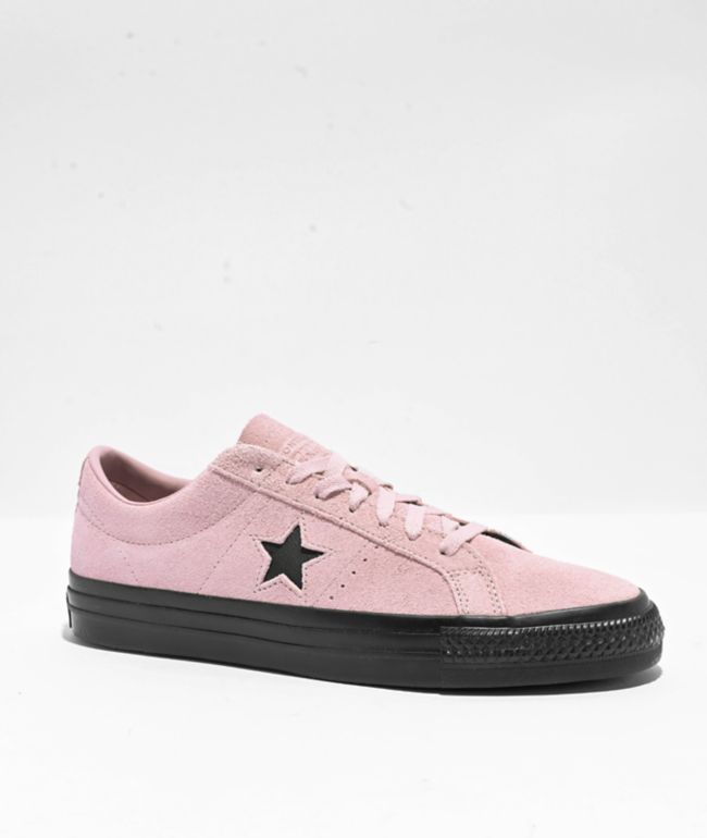 black converse with pink trim